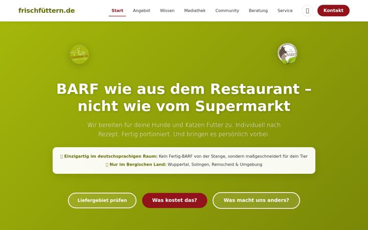 Screenshot of frischfuettern.de
