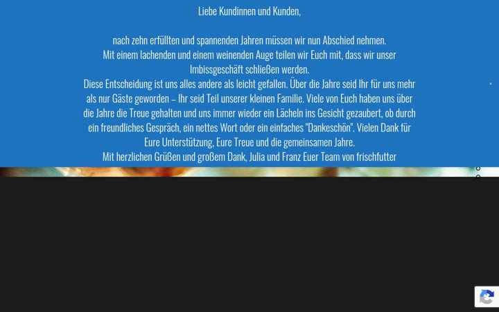 Screenshot of frischfutter-muenchen.de