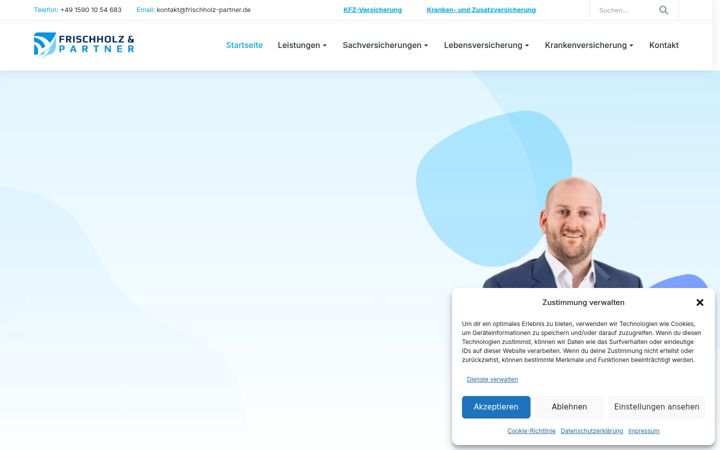 Screenshot of frischholz-partner.de