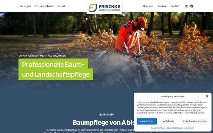 Screenshot of frischke.eu
