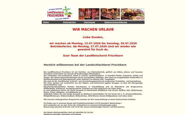 Screenshot of frischkorn.net