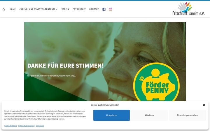 Screenshot of frischluft-barnim.de