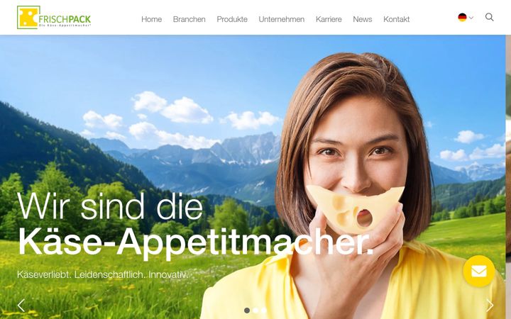 Screenshot of frischpack.de