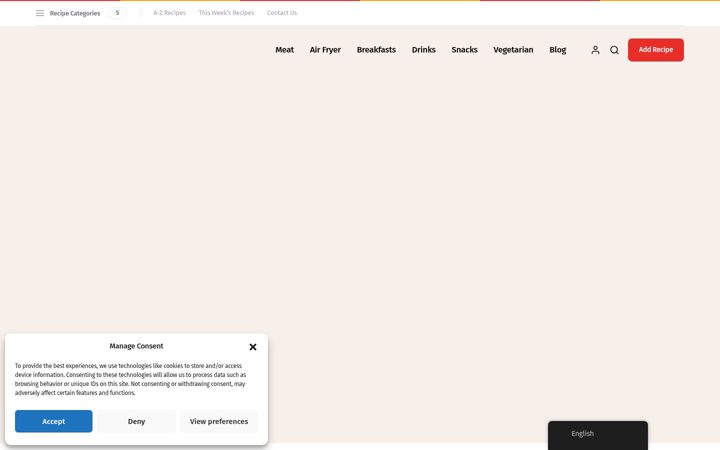 Screenshot of frischrezepte.de