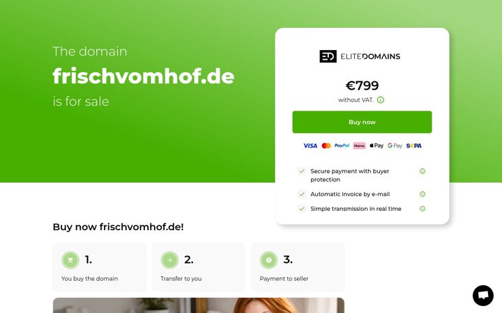 Screenshot of frischvomhof.de