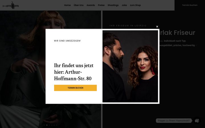 Screenshot of friseur-academie-tarlak.de