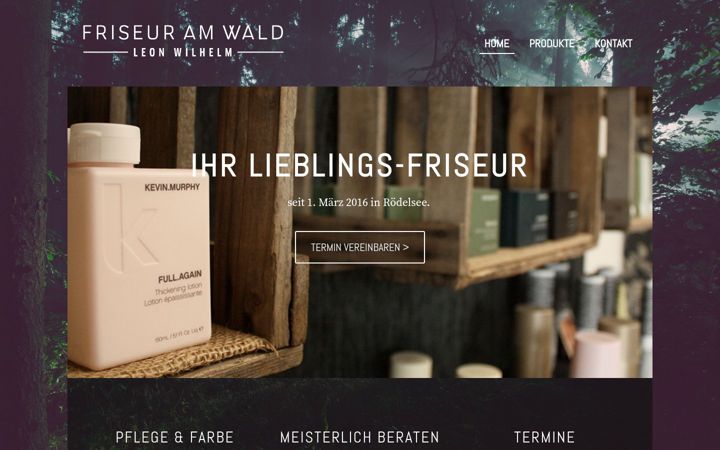 Screenshot of friseur-am-wald.de