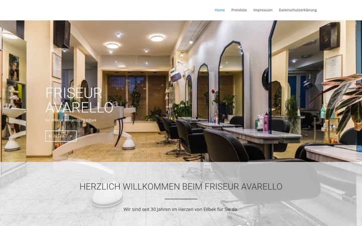Screenshot of friseur-avarello.de