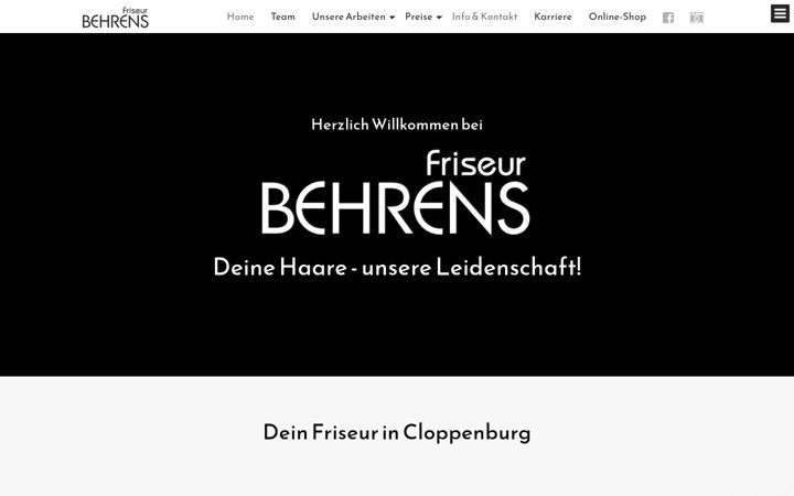 Screenshot of friseur-behrens.de