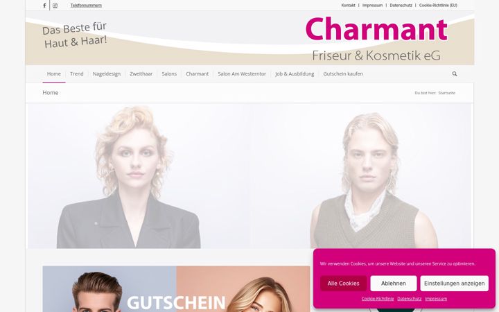 Captura de pantalla de friseur-charmant.de