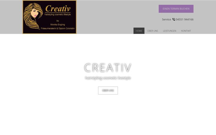 Screenshot of friseur-creativ-segeberg.de