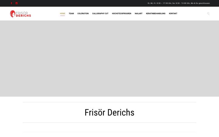 Ekraanipilt saidist friseur-derichs.de