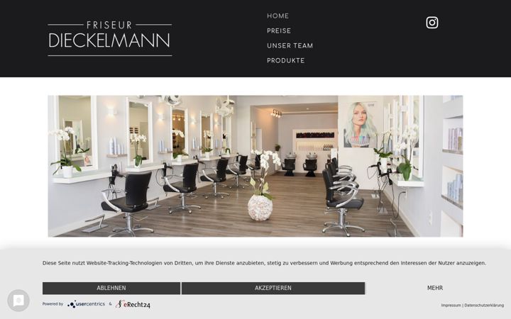 Screenshot of friseur-dieckelmann.de
