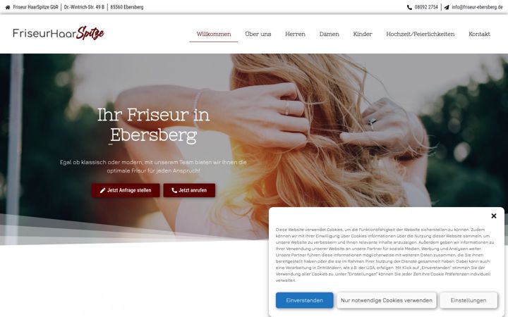 Screenshot of friseur-ebersberg.de