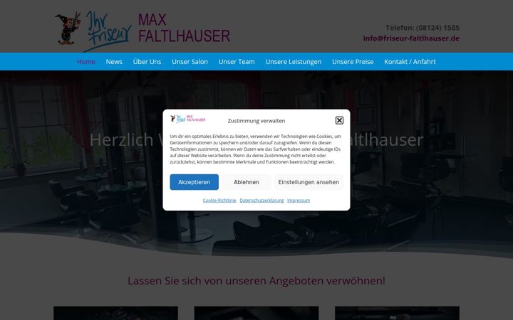 Screenshot of friseur-faltlhauser.de
