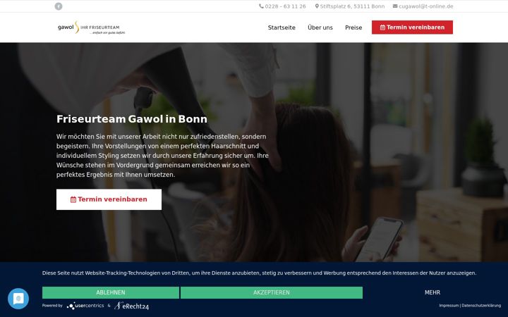 Screenshot of friseur-gawol-bonn.de