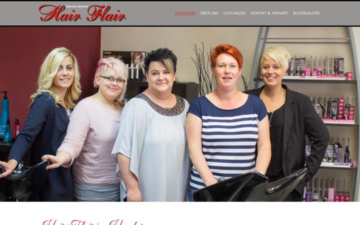 Skærmbillede af friseur-hambergen-hairflair.de