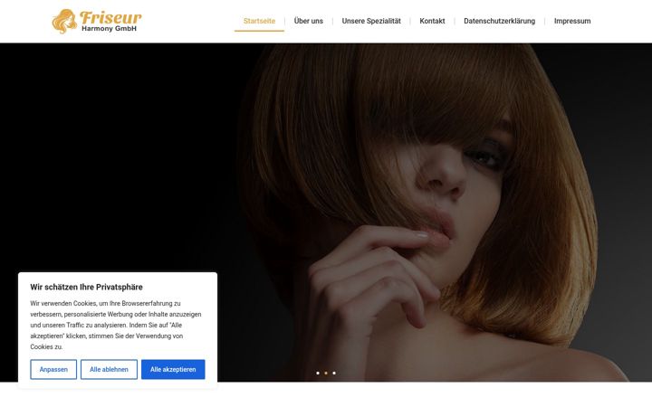 Screenshot of friseur-harmony.de