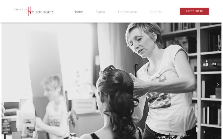 Skærmbillede af friseur-hohberger.de