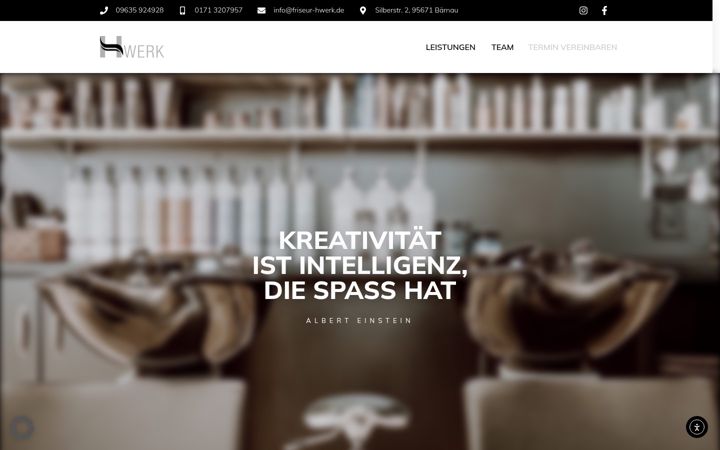 Screenshot of friseur-hwerk.de