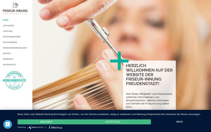 Screenshot of friseur-innung-freudenstadt.de