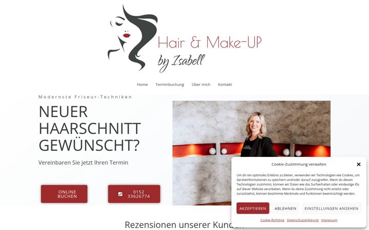 Screenshot of friseur-isabell.de
