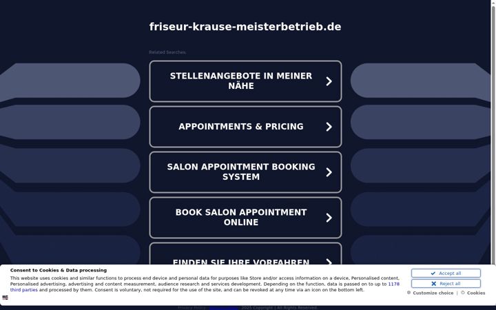 Screenshot of friseur-krause-meisterbetrieb.de