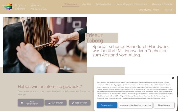 Screenshot of friseur-lamstedt.de