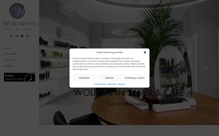 Skärmbild av friseur-landau.de