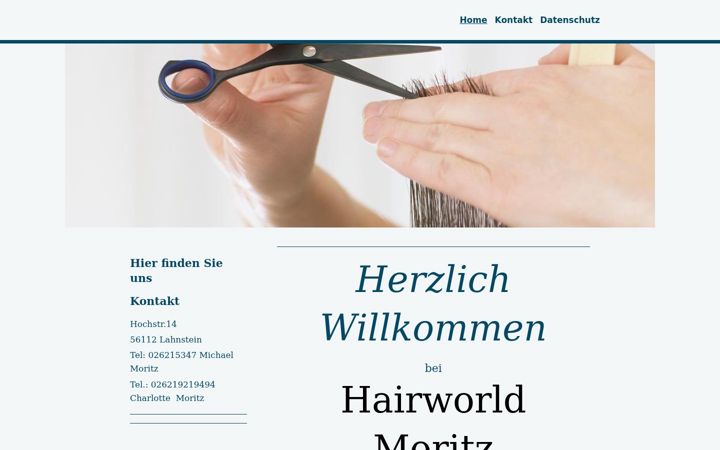 Screenshot of friseur-moritz.de