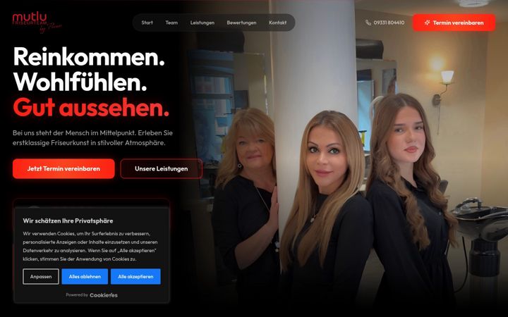 Skärmbild av friseur-mutlu.de