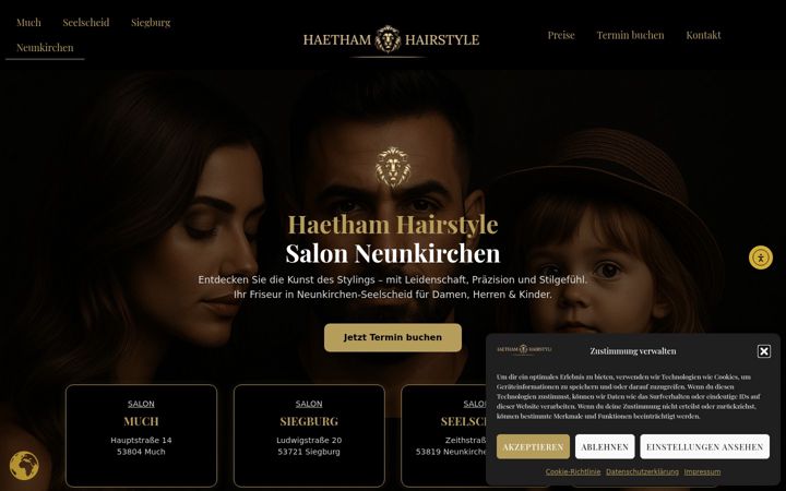 Screenshot of friseur-neunkirchen.com