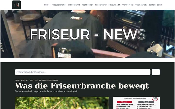 Screenshot of friseur-news.de