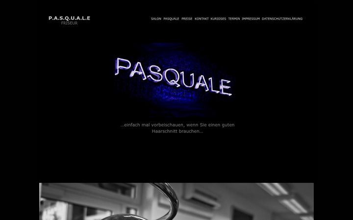 Screenshot of friseur-pasquale.de