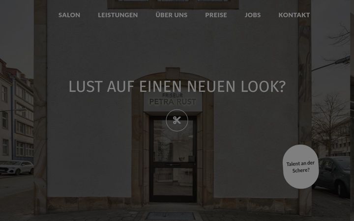 Skärmbild av friseur-petra-rust.de