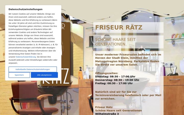 Екранна снимка на friseur-raetz.de