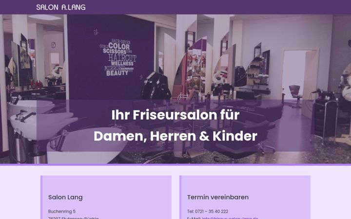 Екранна снимка на friseur-salon-lang.de