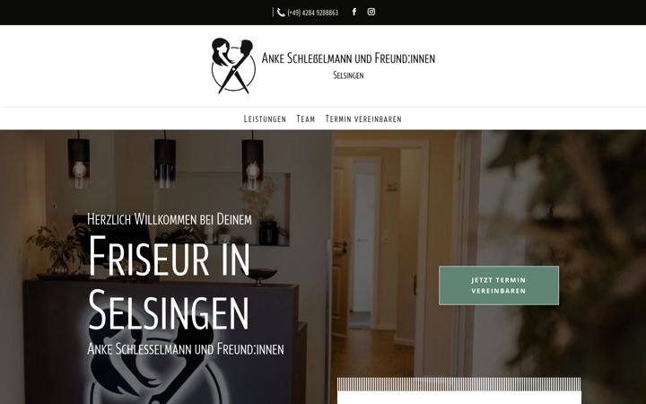 Екранна снимка на friseur-selsingen.de