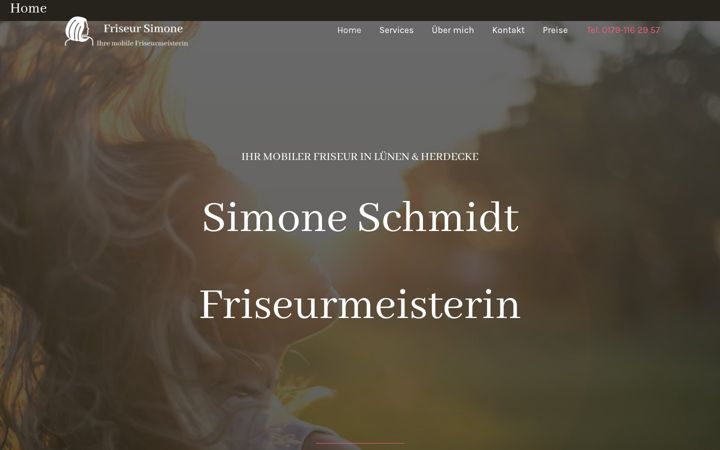 Екранна снимка на friseur-simone.de