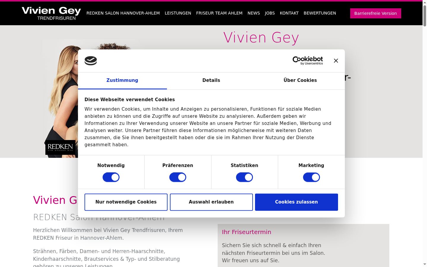 Zrzut ekranu banera zgody wyświetlanego przed jakąkolwiek interakcją