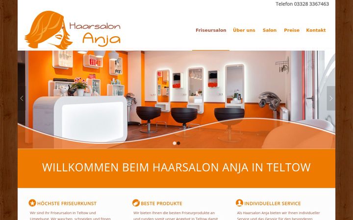 Екранна снимка на friseur-teltow.de