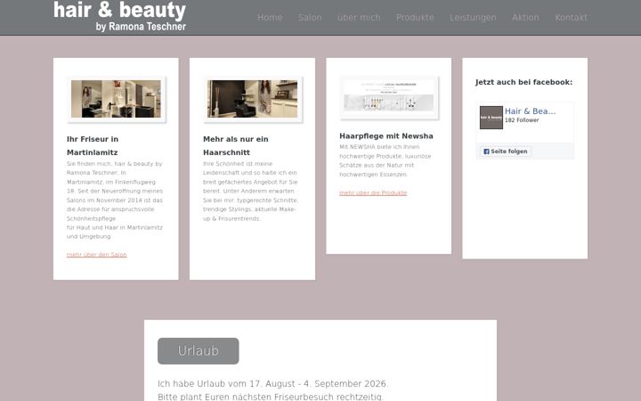 Screenshot of friseur-teschners.net