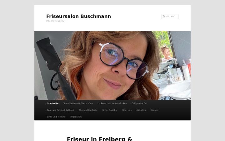 Ekraanipilt saidist friseur-vicky-buschmann.de