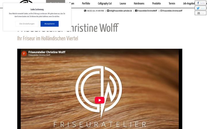 Screenshot του friseuratelier-potsdam.de