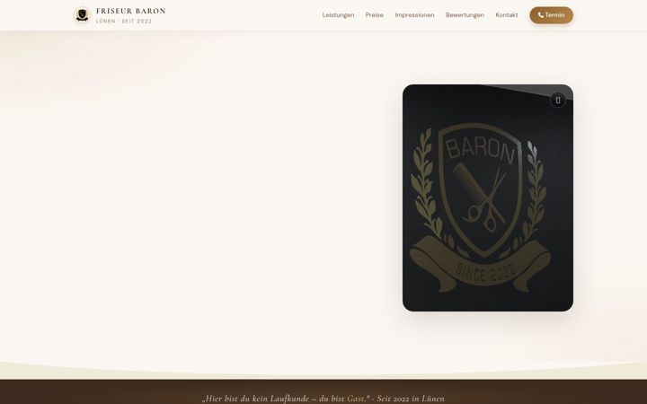 Screenshot του friseurbaron.de