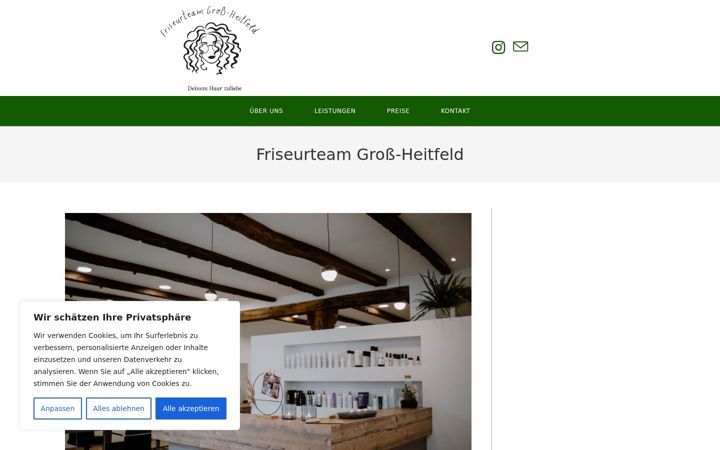 Screenshot του friseurdatteln.de