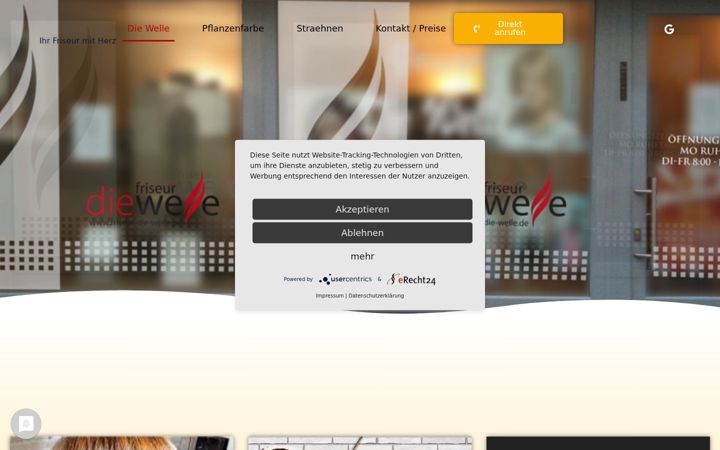 Screenshot του friseurdiewelle.de