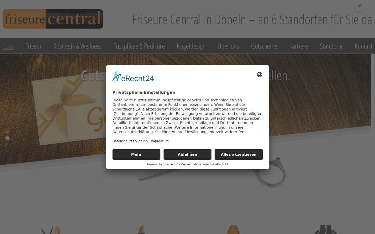 Captură de ecran a bannerului de consimțământ afișat înainte de orice interacțiune