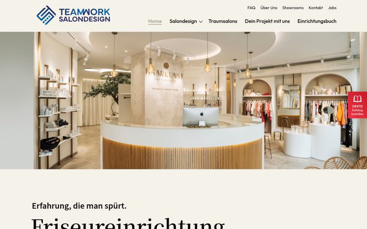 Screenshot of friseureinrichtung-teamwork.com