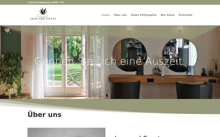 Екранна снимка на friseurernst.de